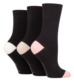 SockShop Gentle Grip damstrumpor, 37-42, 3-pack