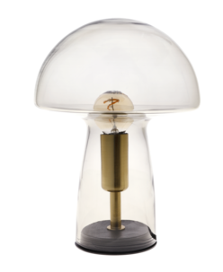 Northlight Iris bordslampa i glas, 23 cm