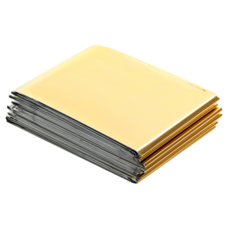 Varmefolie 160 x 210 cm, gull og sølv