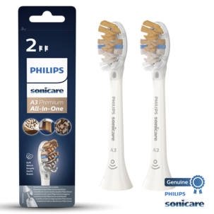 Philips Sonicare A3 Premium All-in-One borsthuvud, 2-pack