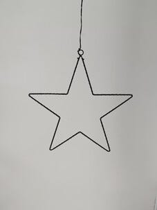 Adventsstjärna metall LED varmvit 38 cm Northlight