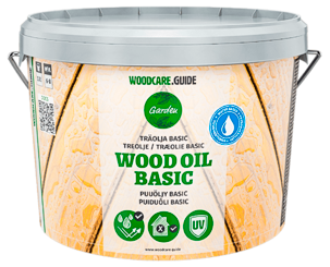 Träolja WoodCare.Guide Basic utomhus, 2,7 liter