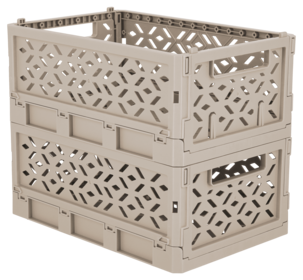 Klappbox av återvunnen plast, small 24 x 16 x 10 cm