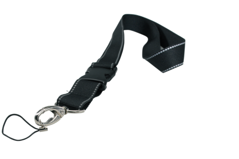 Halsrem med karbinhake och reflekterande material