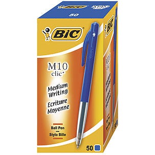 Kulspetspenna Bic M10 Clic 50-pack