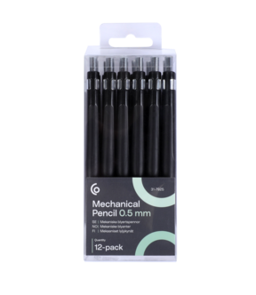 Trykkblyant 0,5 mm HB, 12-pakning