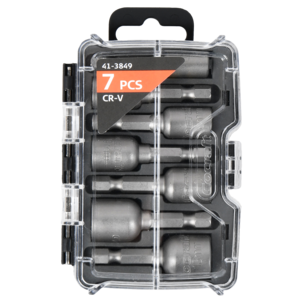 Cocraft hylsor ¼ tum skruvdragare, 7 delar