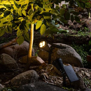 Northlight solcellebelysning spotlight svart