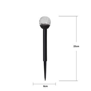 Pollare solcell svart glas, Star Trading Roma, 3-pack