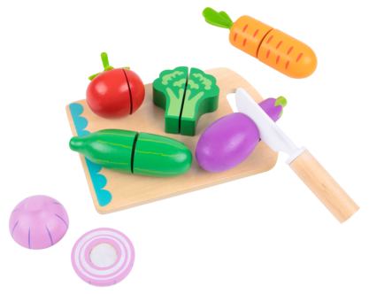 Grønnsaker i tre for barn, 16 deler, fra 3 år