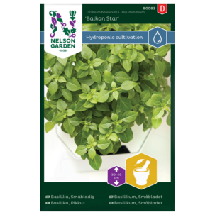 Nelson Garden Balkong Star småbladig basilika frö