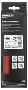 Anza slippapper kardborrefäste 80 x 230 mm, 5-pack