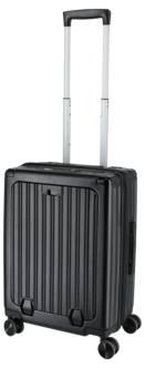 Kabinväska med USB-A, USB-C, 55 x 40 x 23 cm, svart