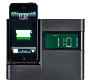 Klockradio med dockningsstation för iPhone/iPod