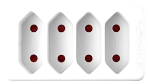 4-veis forgreningskontakt euro