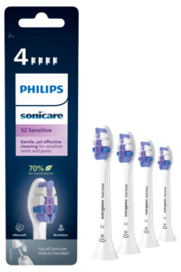 Philips Sonicare S2 Sensitive Harjaspää valkoinen, 4 kpl