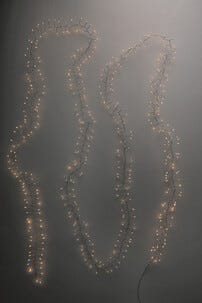 Northlight Cluster lyslenke på sølvtråd, 5 m