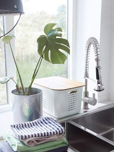 Bambulock till förvaringskorg Basket