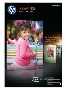 HP Premium Photo Paper Glossy, 10x15 cm blekkskriverpapir