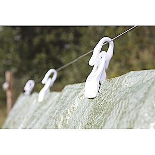 Holdon Midi Clips Presenningsklemme, hvit, 4 stk/pk