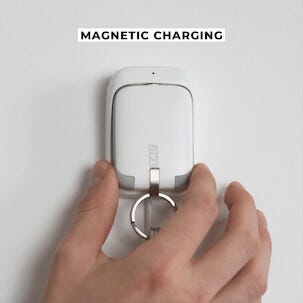 Rolling Square Tau powerbank, nyckelring, 1400 mAh