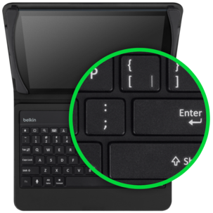 Belkin QODE Slim, futteral med tastatur for iPad Air 