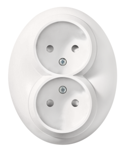 Schneider Renova stikkontakt dobbel innfelt