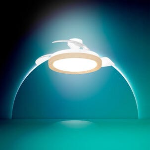 Philips Bliss takfläkt med dimbar belysning, 51 cm