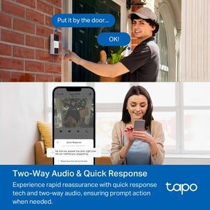 TP-Link Tapo D210 trådløs dørklokke med kamera
