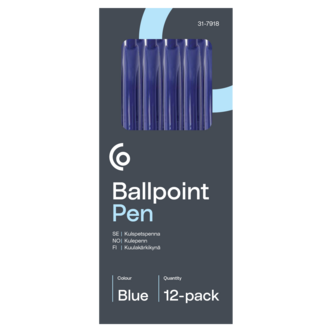 Kulspetspenna 0,7 mm, 12-pack