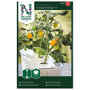 Nelson Garden körsbärstomat Twiggy Orange F1 frö, orange