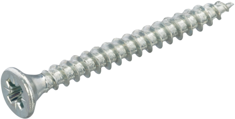 Träskruv försänkt, helgängad PZ

