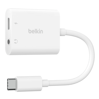 Belkin RockStar USB-C till 3,5 mm och USB-C adapter