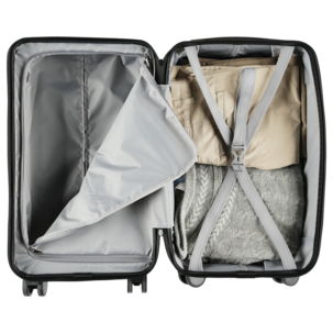 Trillekoffert med 4 hjul, bronse, 58,8 x 31,5 x 31,5 cm