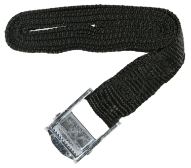Spännrem svart, bredd 25 mm