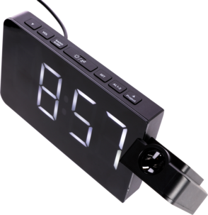 Klockradio med projektor