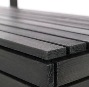 Förvaringslåda med väggpanel och hyllplan, svart 