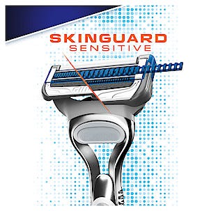 Partahöylä Gillette SkinGuard Sensitive + 2 vaihtoterää