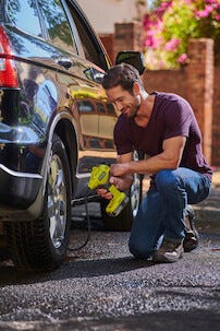 Ryobi R18PI-0 batteridrevet minikompressor