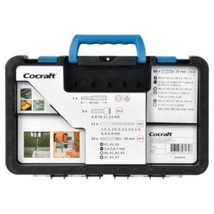 Cocraft borr- och bitssats trä och metall, 120 delar