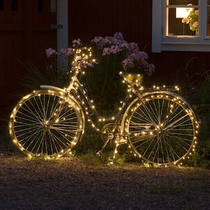 LED Läpinäkyvä valoketju Northlight, lämpimän valkoinen