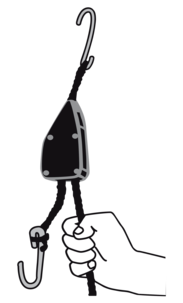 Repspännare med krokar