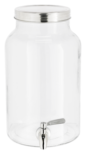 Glasburk med kran, 6 liter