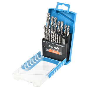 Cocraft borrsats metall 1-10 mm, 19 delar