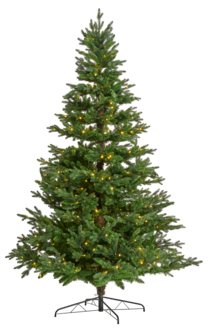 Juletre med innebygd LED-belysning, 250 cm