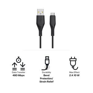 USB  kabel USB A till Micro USB Clas Ohlson
