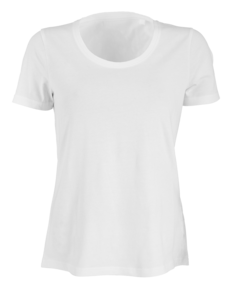 T-shirt dam, vit