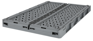 Klappboks av resirkulert plast, XL, 48,8 x 33,1 x 19 cm