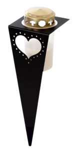 Hautakynttilän pidike, sydän