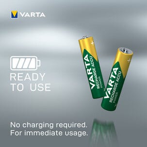 Varta Solar laddbara AAA/HR03-batterier, 2-pack